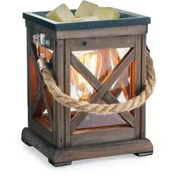 Walnut & Rope Edison Bulb Duftlampe von Candle Warmers