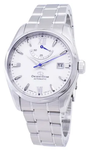 Orient Star Classic Automatic RE-AU0006S00B Herrenuhr - Eleganter Zeitmesser in Silber - Herrenuhren mit hochwertigem Edelstahl, Saphirglas und 10 ATM Wasserdichtigkeit - ideal für stilbewusste Herren, die auch beim Schwimmen ihre Uhr tragen möchten.