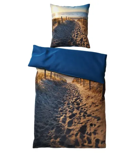 Sanilo Bettwäsche Düne 135x200 cm - 2-teilig aus 100% Baumwolle - Bettwäsche-Set in 135x200 cm, ideal für Allergiker, maschinenwaschbar bis 60°C und sorgt für angenehmen Schlafkomfort.
