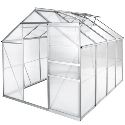 tectake Gewächshaus Treibhaus aus Aluminium