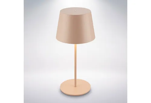 Briloner Leuchten LED Tischleuchte Tischlampe kabellos Akku Touch Dimmbar USB-C, LED wechselbar, 2700K, 9,5x20,5 cm, Indoor/Outdoor, Balkon, Terrasse, Wohnzimmer