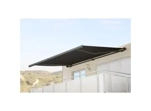 Elektrische Kassettenmarkise H124 - Vollkassette 5x3m in Anthrazit - Außenanbau, hochwertige Markise mit Motor für einfachen Bedienkomfort und ausgezeichnetem Qualitätsmanagement. Ideal für den perfekten Sonnenschutz!