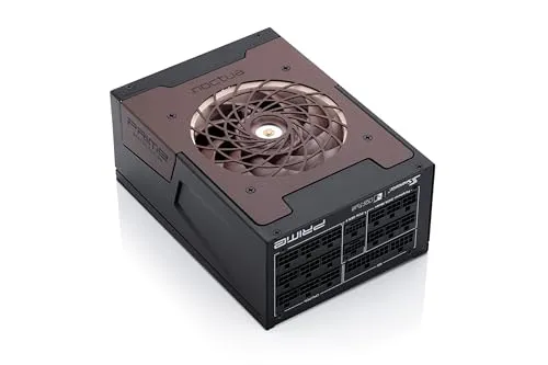 PRIME TX-1600 Noctua Edition - 1600 Watt PC-Netzteil - Netzteil mit 1600 Watt Leistung, leise (0 - 28,8 dB(A)) und ausgezeichnetem Kabel-Management für optimierte Luftzirkulation.