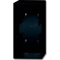 Aufputzgehäuse 2-fach zur Aufnahme von Einsätzen und Abdeckrahmen schwarz, Retail