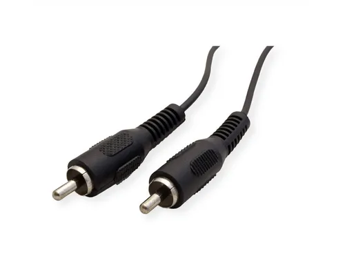 VALUE Cinch-Verbindungskabel simplex ST/ST Audio-Kabel, Cinch (RCA) Männlich (Stecker), Cinch (RCA) Männlich (Stecker) (500.0 cm)