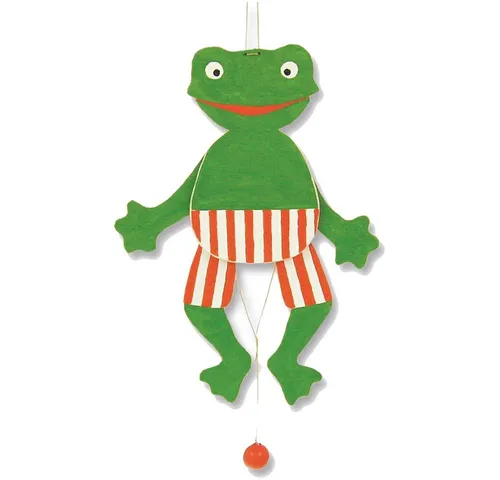 matches21 HOME & HOBBY Frosch Hampelmann Holz Bastelset Laubsägen Holzbaukasten