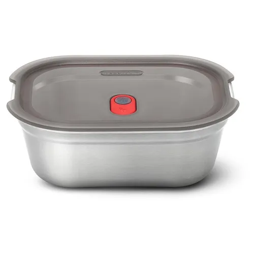 Steel Food Box 1,2 Liter - Multifunktionsbox von black+blum - Outdoor Geschirr, mikrowellengeeignete Edelstahl-Box mit 100% auslaufsicherem Vakuum-Deckel für sicheres Aufbewahren und Zubereiten.
