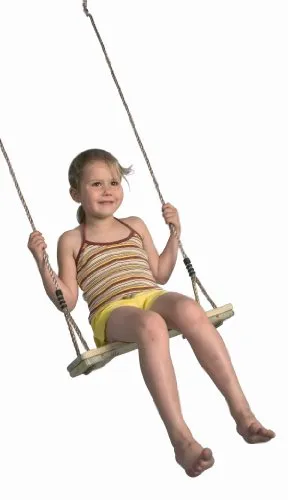 Loggyland Schaukelsitz Schaukelbrett aus Holz Kinderschaukel, Sitzfläche 44x18cm