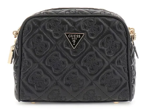 GUESS Adelasia Crossbody Camera Bag Schwarz - Stilvolle Umhängetasche - Umhängetasche mit kompaktem Design und praktischem Hauptfach für Ihre Utensilien. Ideal für den täglichen Gebrauch und modische Akzente.