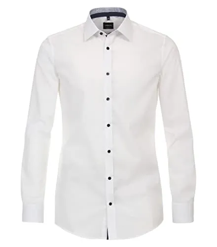 VENTI Blusenshirt Kent Body Fit - Blusenshirts für Herren, aus reiner Baumwolle für optimalen Tragekomfort und figurbetonte Passform. Vielseitig kombinierbar für einen smarten Auftritt im Business.