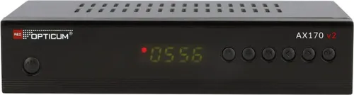 RED OPTICUM AX 170 v2 HDTV - Hochwertiger Sat-Receiver - TV-Receiver mit DVB-S/DVB-S2-Tuner für digitalen TV- und Radioempfang, USB-Medienwiedergabe und ideal für HDTV-Genuss.