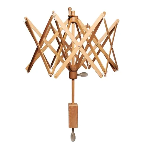 KnitPro Swift Knäuel Winder KP35004 - Strick- & Häkelzubehör, ideal für Stricker und Häkeler. Doppelfunktion als Swift und Wickler, mit rutschfesten Füßen für sicheren Halt.