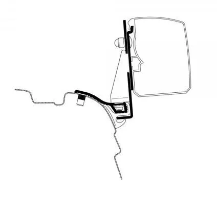 Thule 3200 Adapter für VW T5/6 Multirail, langer Radstand