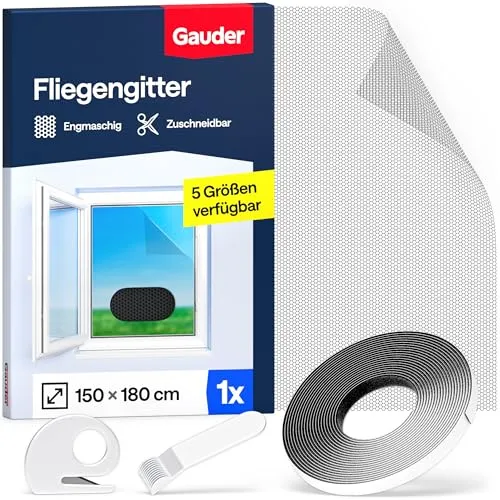 GAUDER Fliegengitter für Fenster in schwarz von GAUDER
