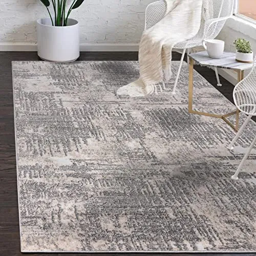 Mazovia Modern Abstrakt Designer Teppich in grau von Mazovia