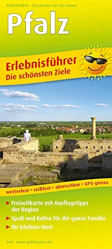 Pfalz: Erlebnisführer mit Informationen zu Freizeiteinrichtungen auf der Kartenrückseite, wetterfest, reißfest, abwischbar, GPS-genau. 1:160000: ... Die schönsten Ziele (Erlebnisführer / EF)