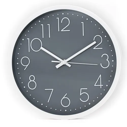 Wanduhr 30,5 cm Durchmesser Praktische Zeitanzeige Chronometer stilvoll Uhr