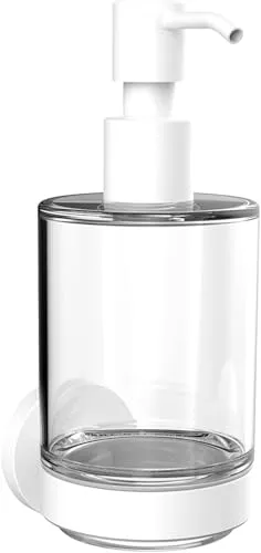 emco round Seifenspender aus Kristallglas, Wandmodell von Emco