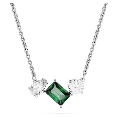 Swarovski Mesmera Anhänger - Rhodinierte Damenhalskette mit Swarovski Kristallen - Elegante Damenhalskette mit strahlenden Swarovski Kristallen, in der Länge von 38-45 cm, ideal für jeden Anlass und ein perfektes Geschenk für Frauen.