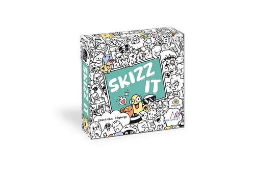 MM-SPIELE Skizz It – Rasantes Zeichenspiel - Gesellschaftsspiel für 3-6 Spieler ab 8 Jahren, das Schnelligkeit und Kreativität fördert – ideal für Partys und Familienabende!