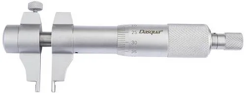 Dasqua 4911-8105 Innenmikrometer 5 - 30mm - Messuhren & -schrauben mit Ratschenstopp für konstanten Druck und gehärteten, geschliffenen Spindelgewinde für höchste Genauigkeit. Ideal für präzise Innenmessungen.