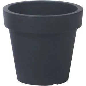 Prosperplast Pflanztopf Lofly, 18,8 Liter, 34,5 x 34,5 x 31,1 cm, anthrazit, aus Kunststoff