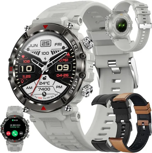 Military Smartwatch for Men 1.85 Inch HD