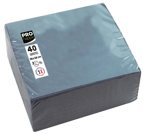 PROnappe Dinner-Servietten 380 x 380 mm grau 40 Stück in grau von PROnappe