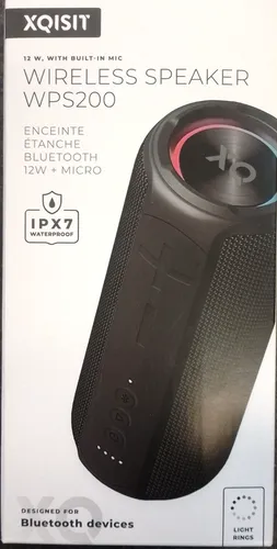 Produktbild XQISIT Waterproof Speaker 12W (WPS200) Lautsprecher Musik Box Wasserdicht, Mikro