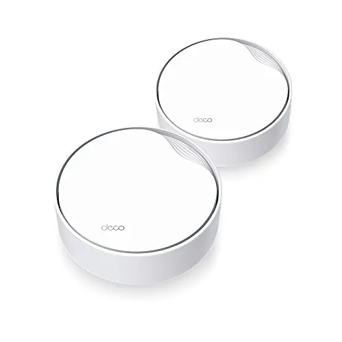 TP-LINK Deco X50-PoE V1 - WLAN-System (2 Router) - Router mit Wi-Fi 6 für blitzschnelles Internet und eine Reichweite von bis zu 420 m². Unterstützt Power over Ethernet (PoE) für flexible Installationen.