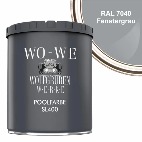 WO-WE Schwimmbadfarbe Fenstergrau