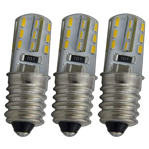 PB-Versand 3x E14 LED mini Lampe 1,5 Watt warmweiß Silicia/Silikon für Kühlschrank, kleine Lampe