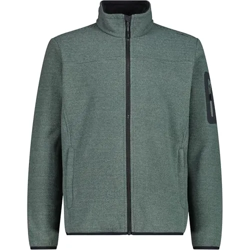 CMP MAN Jacket musk (F762) 50 - Fleecejacke für Männer mit stilvollem Rautenmuster, elastischen Rändern und praktischen Taschen für optimalen Komfort und Funktionalität in der kühleren Jahreszeit.