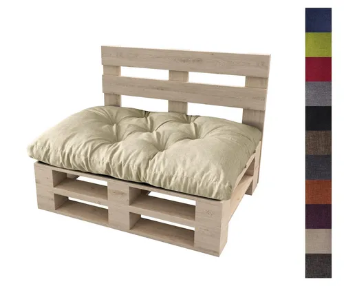 sunnypillow Palettenkissen Set für Europaletten – Bequeme Auflage für Indoor & Outdoor - Hochwertige Palettenkissen für eine gemütliche Sitzgelegenheit. Ideal für Innen- und Außenbereich, mit strapazierfähigem Bezug und stabiler Füllung für hohen Komfort. Wählen Sie aus verschiedenen Größen und Farben!