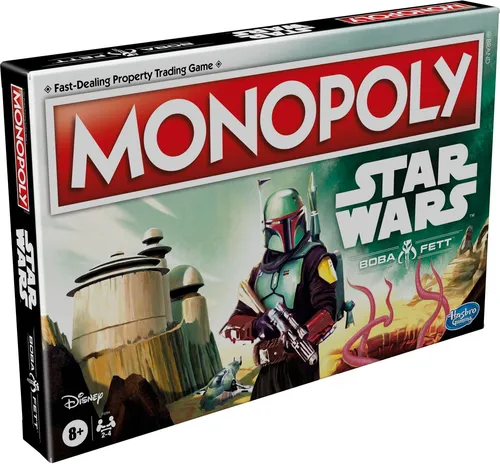 Hasbro Monopoly Star Wars: Boba Fett - Gesellschaftsspiel - Erlebe das spannende Monopoly im Star Wars Universum mit Boba Fett! Ideal für 2-4 Spieler ab 8 Jahren. Tauche ein in die Welt der legendären Charaktere!