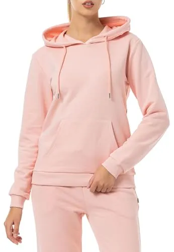 Redbridge Hoodie Bequemer Kapuzenpullover mit Kängurutasche Lässiger Sweatshirt-Look für Alltag und Freizeit Pink M