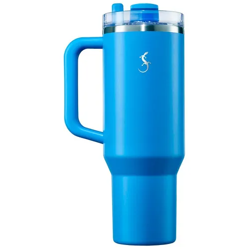 Lurch Isolier-Becher Big Cup 1,2 l azur - Thermobehälter mit 1,2 l Fassungsvermögen und patentierter Doppelwand-Vakuum-Isolierung für lange Frische. Ideal für unterwegs, im Gym oder im Büro!