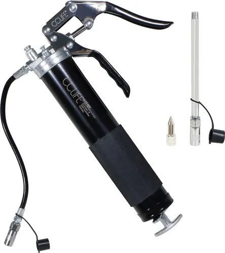 CCLIFE Fettpresse Einhandfettpresse Handfettpresse 6000 PSI Schmierung Hebelfettpresse