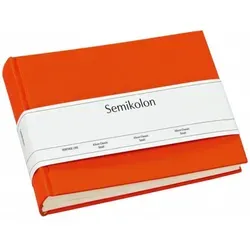 Semikolon 350993 Album Classic Small - Handgefertigtes Einsteck-Album, für 80 Fotos 10x15 cm, cremefarben mit wertigem Buchleinen und umweltfreundlichem FSC-Papier