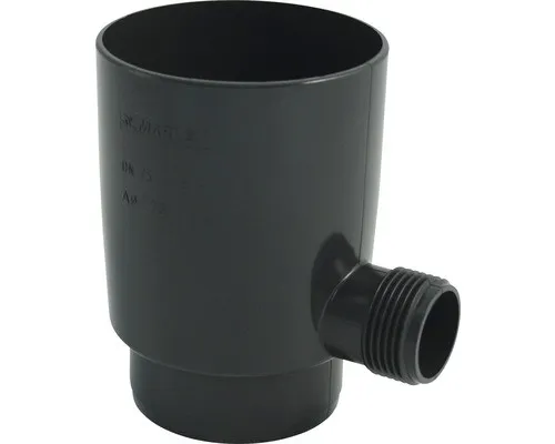 Marley Regensammler für Fallrohr mit Überlaufstop DN 105mm anthrazit - Gartenbewässerung Zubehör, umweltfreundlicher Regensammler mit Überlaufstop für effiziente Regenwassernutzung und einfache Montage.