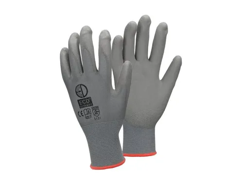 ECD Germany Arbeitshandschuh-Set - 36x atmungsaktive & rutschfeste Montagehandschuhe - Strickhandschuhe für präzise Montagearbeiten, extrem komfortabel und waschbar. Ideal für Handwerk, Garten und mehr. CE geprüft für Sicherheit.