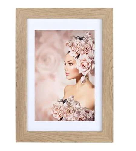 IDEAL TREND Bilderrahmen Bilderrahmen Holz Rahmen Plexi Acryl Collage Wanddeko Poster quadratis