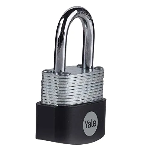 Yale - Y115B/30/117/1 Hochsicherheit 30 mm Vorhängeschloss - Laminierter Stahl - offener Stahlbügel - 3 Schlüssel