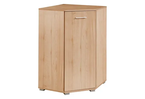 Eckkommode PRIESS, braun (edelbuchefarben) - Kommode aus der Serie Pisa, gefertigt in Deutschland, mit pflegeleichter Oberfläche und flexiblen Stauraummöglichkeiten durch verstellbare Böden.