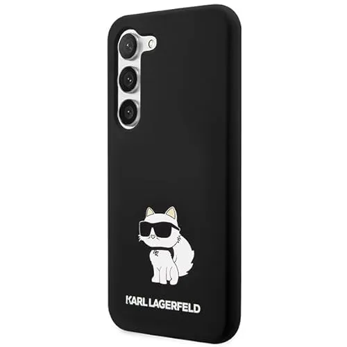 KARL LAGERFELD HARDCASE-HÜLLE FÜR SAMSUNG S24 S921 - TPU Schutzhülle mit einzigartigem Choupette-Design, schützt Ihr Smartphone stilvoll und sicher.