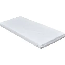 Baby-Delux Matratze für Wiege Babywiege Babymatratze Schaumstoff 40x90 Weiß - Weiß