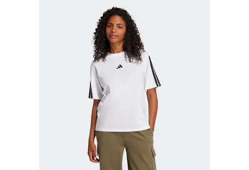 adidas Sportswear T-Shirt W 3S SJ BF T weiß XL - Sportliches Damen-T-Shirt aus 100% Baumwolle, ideal für Freizeit und Training, in lockerem Schnitt für optimalen Tragekomfort.
