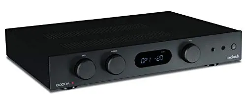 Audiolab 6000A Schwarz - Hifi-Verstärker mit Phono-Eingang, ideal für Plattenspieler und Streaming über Bluetooth
