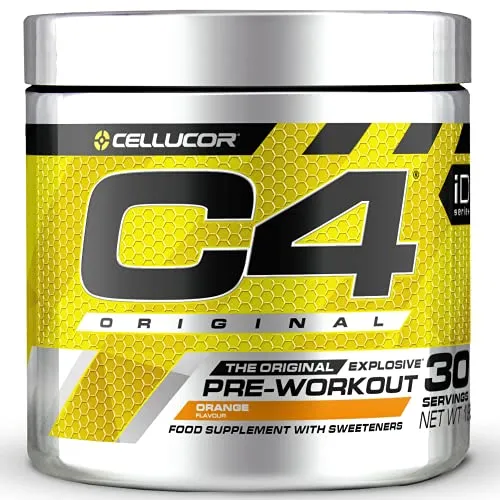 Cellucor C4 Original Trainingsbooster 195-198 g - Energie & Fokus - Sportnahrung mit 9 leistungssteigernden Zutaten, die Energie und Konzentration erhöhen. Ideal für intensives Training und maximale Ausdauer.