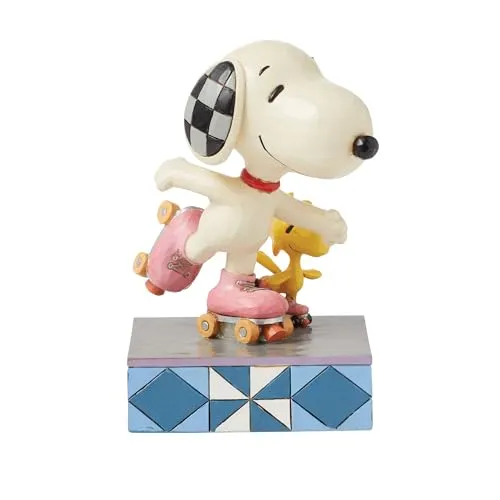 Peanuts by Jim Shore Snoopy und Woodstock Rollschuhfigur